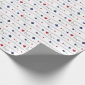 Papier Cadeau Texas Love and Hearts Motif (Coin)