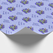 Papier Cadeau Texas State Mockingbird & Bluebonnet Flower (Coin)