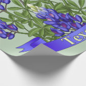 Papier Cadeau Texas State Mockingbird & Bluebonnet Flower (Coin)
