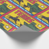 Papier Cadeau Texas vintage avec un cow-boy (Coin)