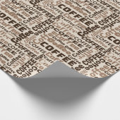 Papier Cadeau Texte Café (Coin)