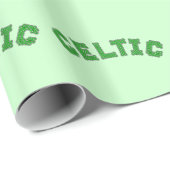 Papier Cadeau Texte celtique (Coin rond)