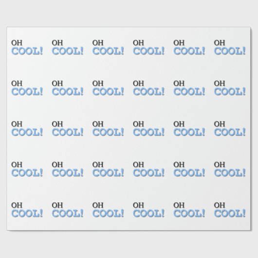 Papier Cadeau Texte Cool (Plat)