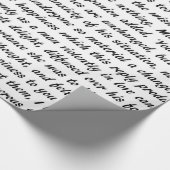 Papier Cadeau Texte de fierté et de préjudice (Coin)