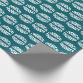 Papier Cadeau Texte de l'ingénieur chimique en vol (Coin)