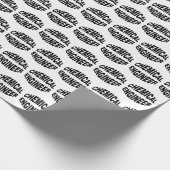 Papier Cadeau Texte de l'ingénieur chimique en vol (Coin)