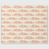 Papier Cadeau Texte de Noël Joyeux écrit à la main (Plat)