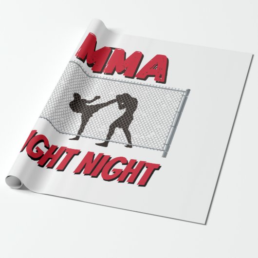 Papier Cadeau Texte de nuit de combat mixed martial art et Silho (Déroulé)