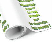 Papier Cadeau Texte drôle non mûr (Coin rond)