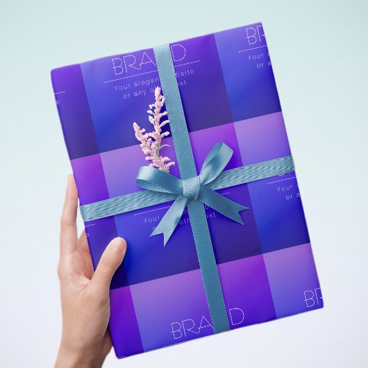 Papier Cadeau Texte éditable élégant et couleur violet moderne f