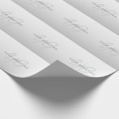 Papier Cadeau Texte éditable pour entreprise, salutation ou nom (Coin)