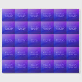 Papier Cadeau Texte élégant modifiable & Couleur violette modern (Plat)