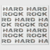 Papier Cadeau Texte en granit dur (Plat)
