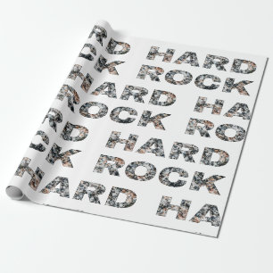 Papier Cadeau Texte en granit dur