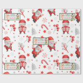 Papier Cadeau Texte et nom des fentes et de la Personnaliser Ren (Plat)