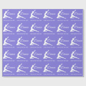 Papier Cadeau Texte fait sur commande de DANSE et papier (Plat)