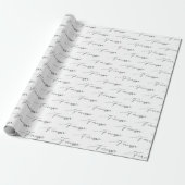 Papier Cadeau Texte mariage FOREVER en blanc (Déroulé)