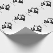 Papier Cadeau Texte personnalisé du saxophone Badger (Coin)