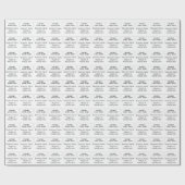 Papier Cadeau Texte personnalisé, Papier d'emballage du logo pou (Plat)