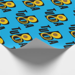 Papier Cadeau Texte Tuba incliné