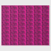 Papier Cadeau Texte usé et rayé Workout 247365 rose (Plat)