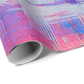Papier Cadeau texture Abstraite. 2d illustration. Main expressiv (Coin rond)