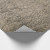 Papier Cadeau Texture abstraite de fourrure - beige (Coin)