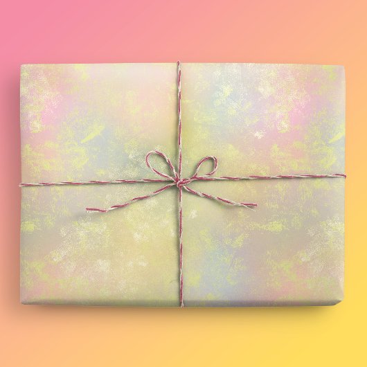 Papier Cadeau Texture Abstraite du ressort pastel