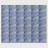 Papier Cadeau Texture Abstraite en marbre bleu (Plat)
