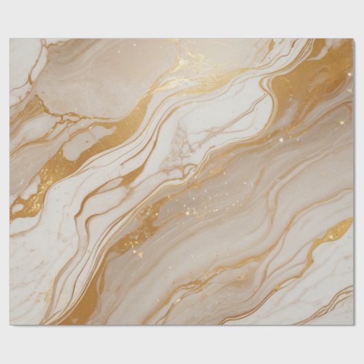 Papier Cadeau texture Abstraite en marbre d'ivoire avec accents  (Plat)