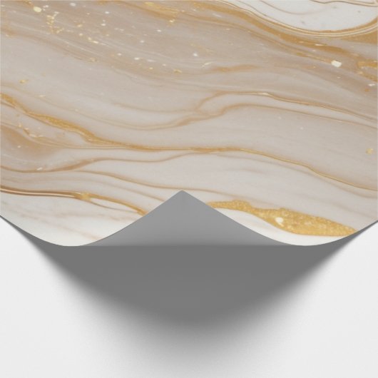 Papier Cadeau texture Abstraite en marbre d'ivoire avec accents  (Coin)