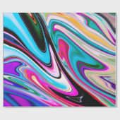 Papier Cadeau Texture Abstraite en pierre de marbre (Plat)