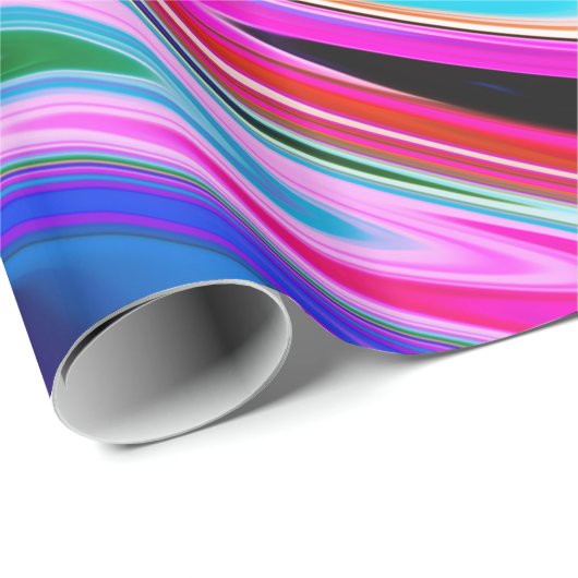 Papier Cadeau Texture Abstraite en pierre de marbre (Coin rond)