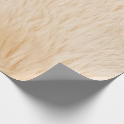 Papier Cadeau Texture animale de fourrure de chèvre (Coin)