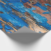 Papier Cadeau Texture arrière - plan bois bleu (Coin)