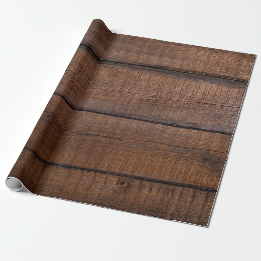 Papier Cadeau texture Arrière - plan du bois (Déroulé)