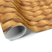 Papier Cadeau texture arrière - plan tissée brun (Coin rond)