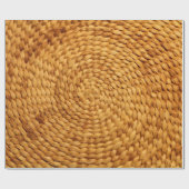 Papier Cadeau texture arrière - plan tissée brun (Plat)