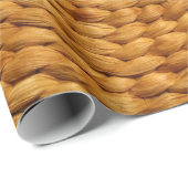 Papier Cadeau texture arrière - plan tissée brun (Coin rond)