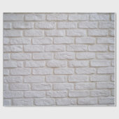 Papier Cadeau Texture blanche de brique (Plat)