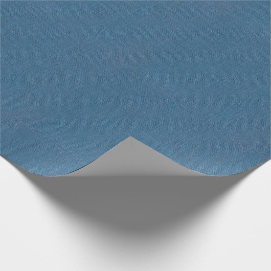 Papier Cadeau Texture bleue de toile de jute (Coin)