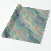 Papier Cadeau Texture bleue Iris Wavy (Déroulé)
