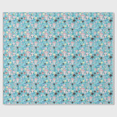 Papier Cadeau Texture crâne riant (Plat)