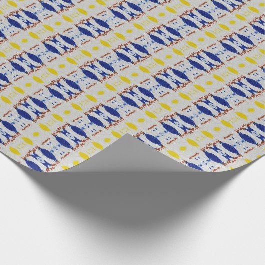 Papier Cadeau texture cravate-teinture : shibori, batik d'ivoire (Coin)