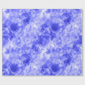 Papier Cadeau Texture croûtée bleue (Plat)