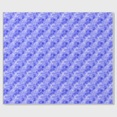 Papier Cadeau Texture croûtée bleue (Plat)