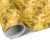 Papier Cadeau Texture crumplée jaune (Coin rond)