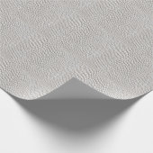 Papier Cadeau Texture cuir blanc (Coin)