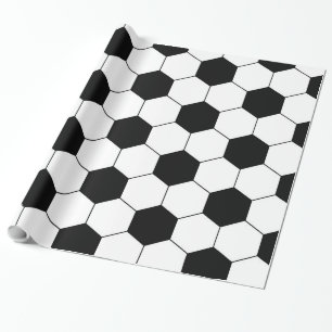 Papier Cadeau Texture de boule du football du football