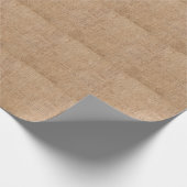 Papier Cadeau texture de burlap Brown, tissu rustique. (Coin)
